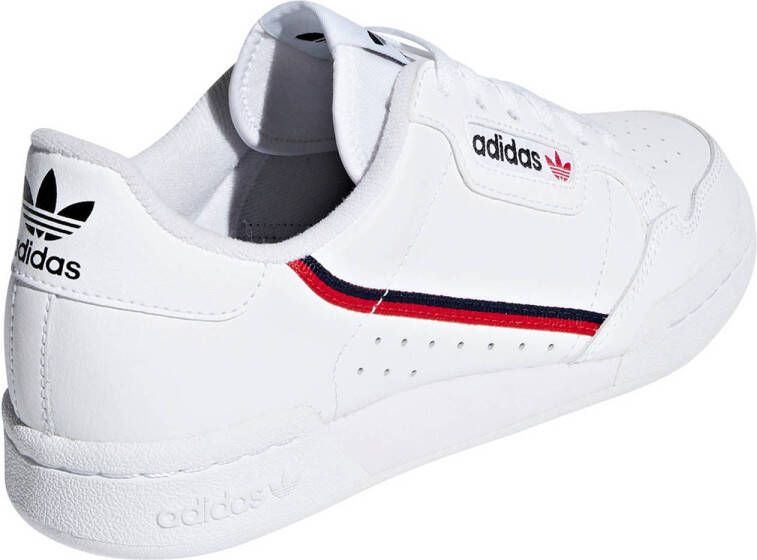 adidas Originals Continental 80 J sneakers wit rood