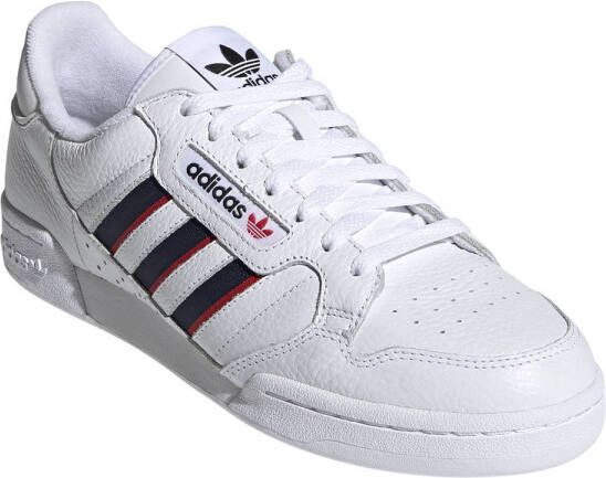 adidas Originals Continental 80 Stripes sneakers wit donkerblauw rood