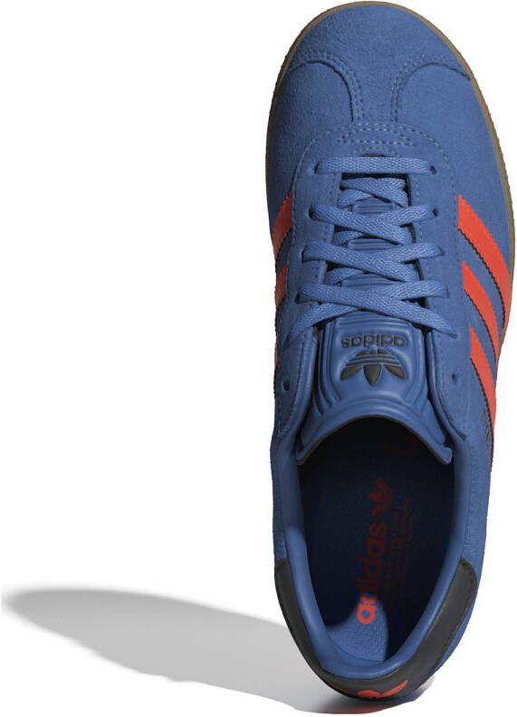 adidas Originals Gazelle sneakers blauw rood