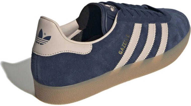 adidas Originals Gazelle sneakers donkerblauw beige