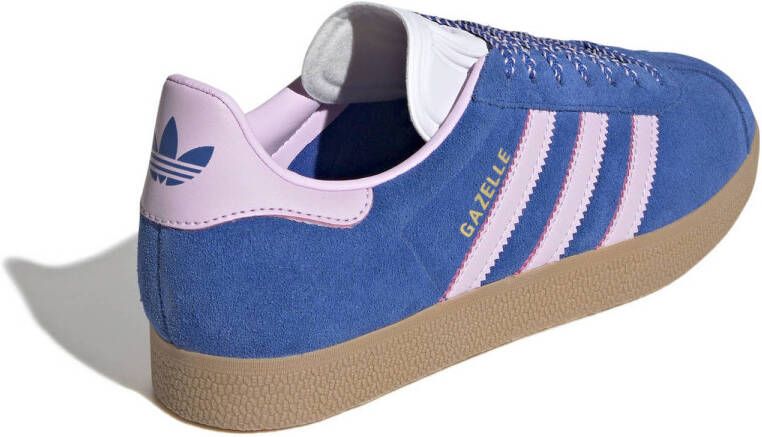adidas Originals Gazelle sneakers donkerblauw roze