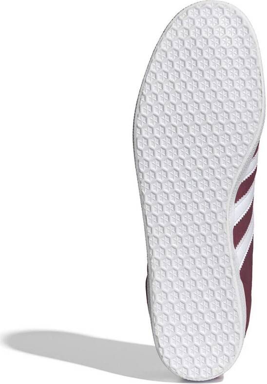 adidas Originals Gazelle sneakers donkerrood wit