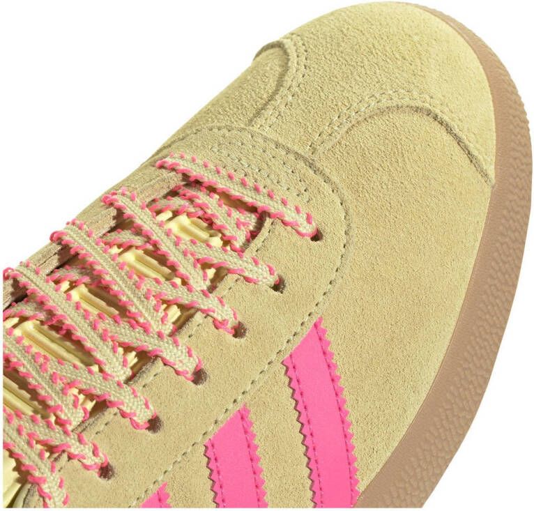 adidas Originals Gazelle sneakers geel roze