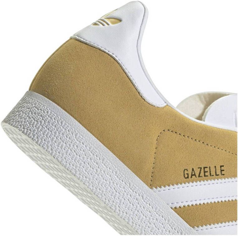 Adidas Originals Gazelle sneakers oker wit