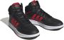 Adidas Originals Hoops 3.0 Mid sneakers zwart rood wit - Thumbnail 3
