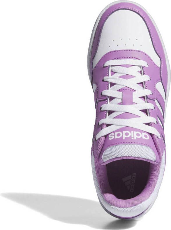 adidas Sportswear Hoops 3.0 sneakers wit paars