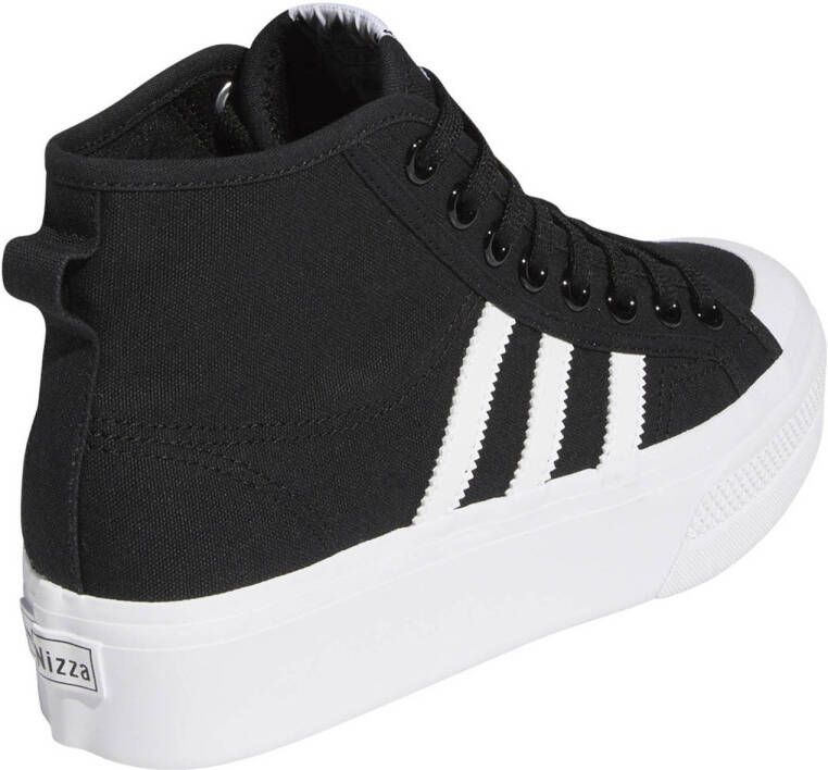 adidas Originals Nizza Platform Mid sneakers zwart wit