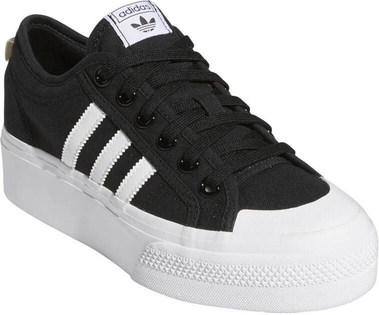 adidas Originals Nizza Platform sneakers zwart wit