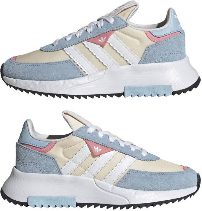 adidas Originals Retropy F2 sneakers beige blauw roze