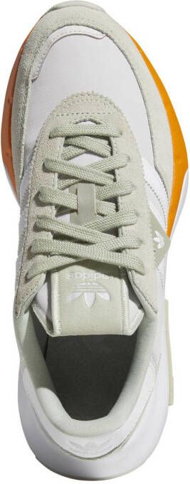 adidas Originals Retropy F2 sneakers lichtgrijs wit oranje