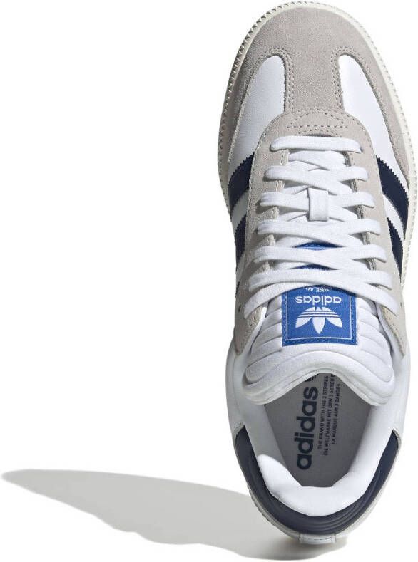 adidas Originals Samba XLG sneakers wit donkerblauw
