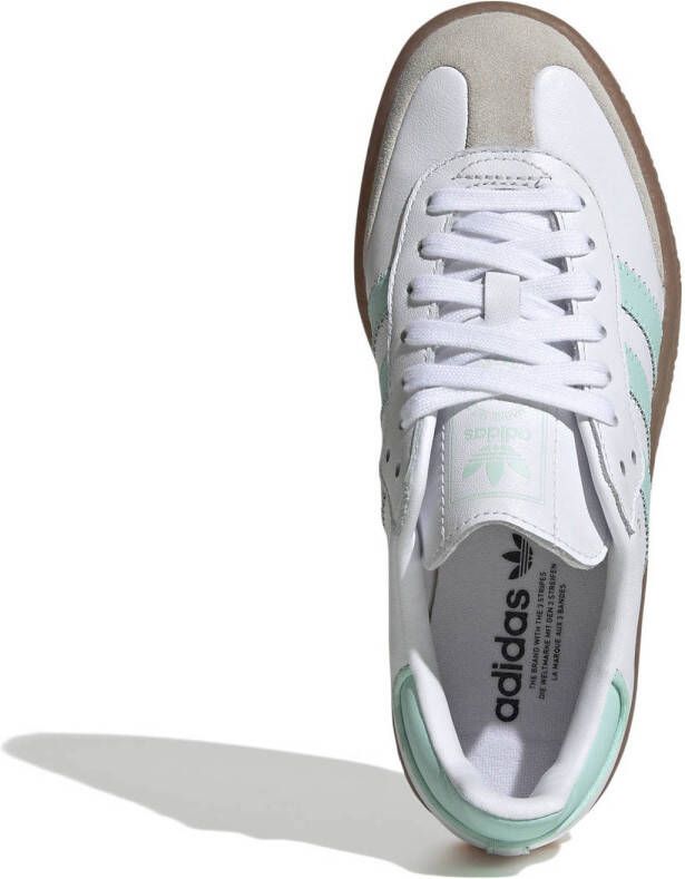 adidas Originals Sambae sneakers wit mintgroen