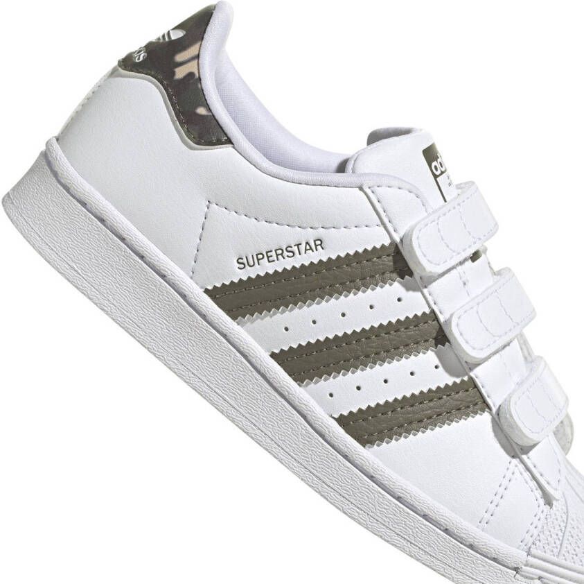 adidas Originals Superstar CF C sneakers wit donkergroen