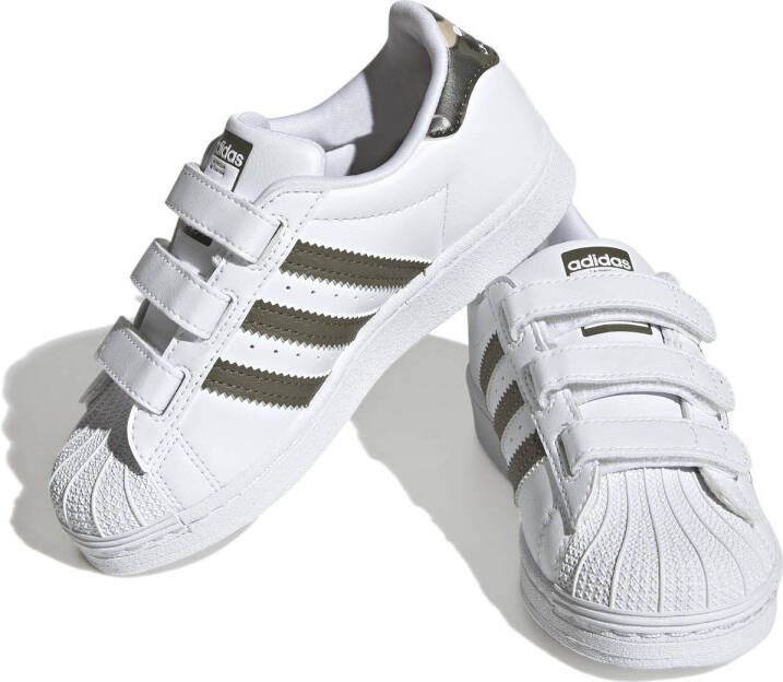 adidas Originals Superstar CF C sneakers wit donkergroen