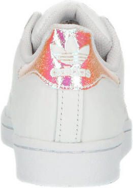 adidas Originals Superstar J sneakers wit metallic roze