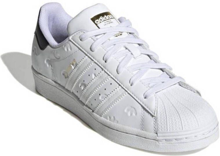 adidas Originals Superstar sneakers wit zwart