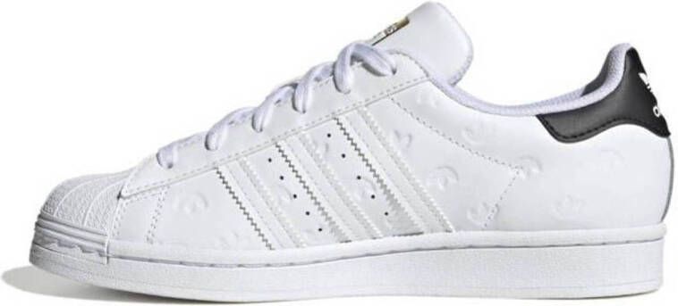 adidas Originals Superstar sneakers wit zwart