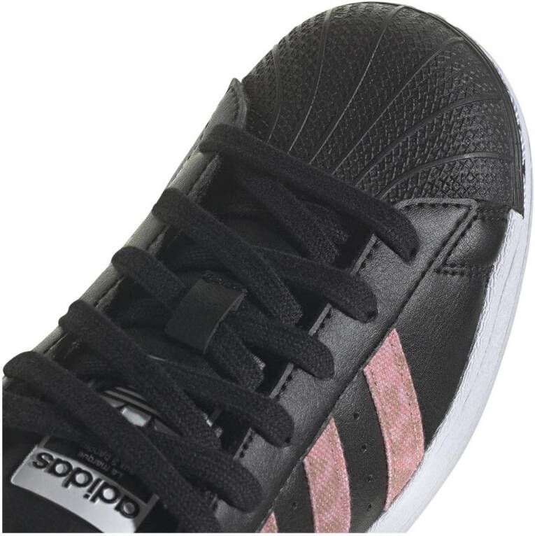 Adidas Originals Superstar sneakers zwart oudroze Leer 38 2 3