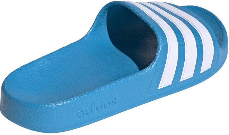adidas Performance Adilette Aqua badslippers blauw wit