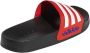 Adidas Perfor ce Adilette Shower badslippers zwart wit rood Rubber 33 - Thumbnail 6