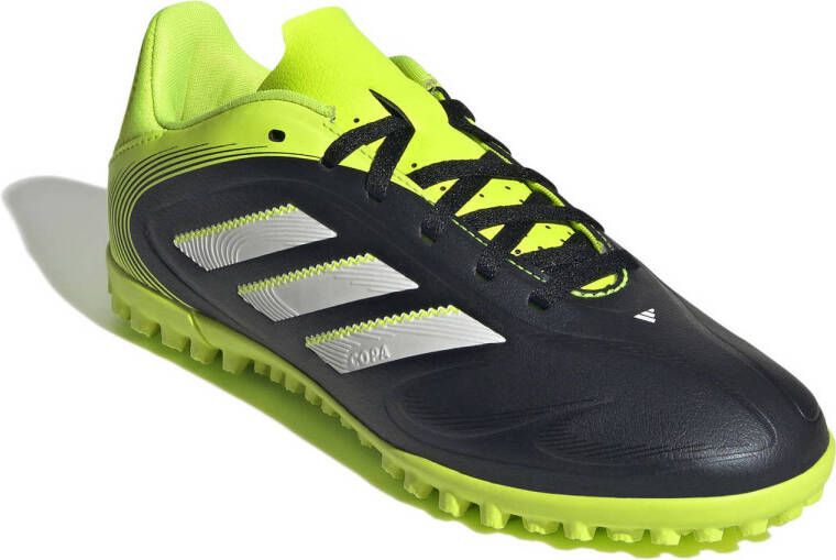 adidas Performance Copa Pure III Club TF junior voetbalschoenen zwart wit geel