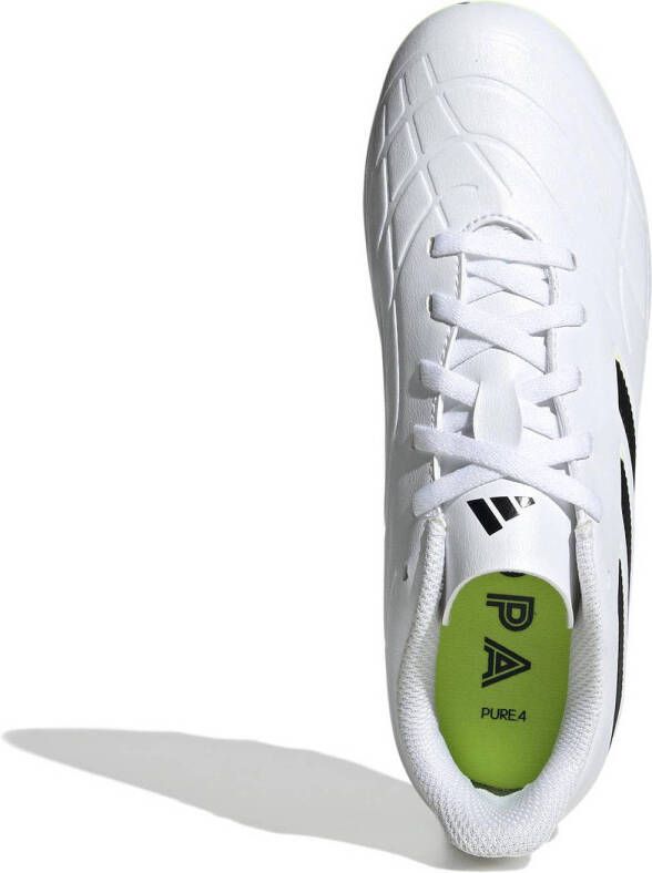 adidas Performance COPA PURE.4 FxG Junior voetbalschoenen wit zwart geel