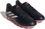 Adidas Copa Pure.4 Gras Kunstgras Voetbalschoenen (MG) Kids Zwart Wit Felroze - Thumbnail 4