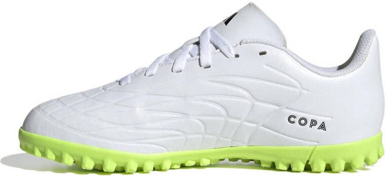 Adidas Perfor ce COPA PURE.4 Turf voetbalschoenen wit zwart geel Imitatieleer 37 1 3