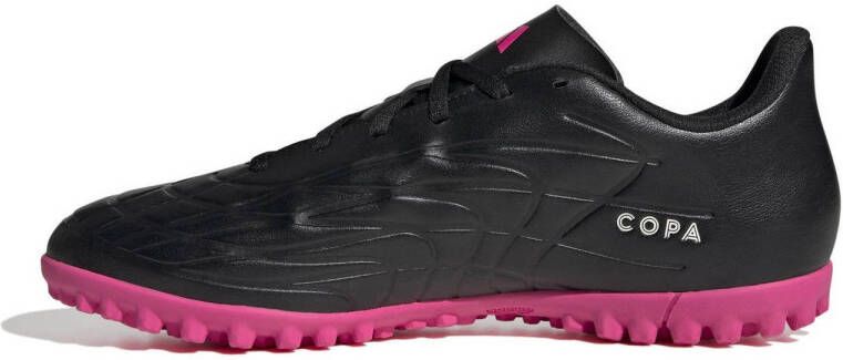 adidas Performance COPA PURE.4 Turf voetbalschoenen zwart wit fuchsia