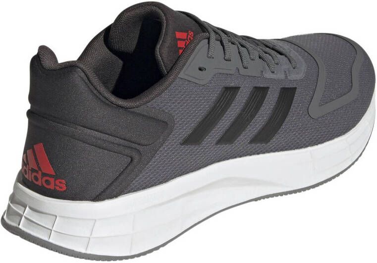 adidas Performance Duramo 10 hardloopschoenen grijs zwart rood