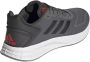 Adidas Performance Duramo 10 hardloopschoenen grijs zwart rood - Thumbnail 4