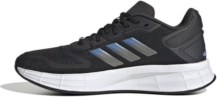 adidas Performance Duramo 10 hardloopschoenen zwart lichtblauw metallic