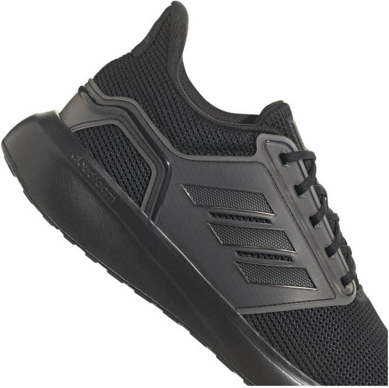 adidas Performance EQ19 hardloopschoenen zwart grijs