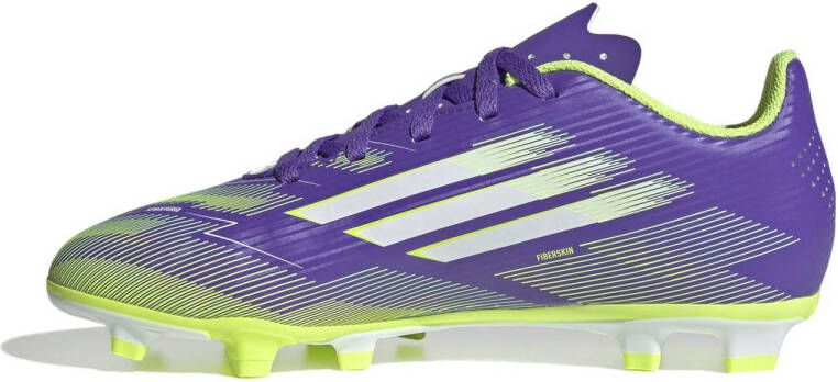 adidas Performance F50 Club FG MG junior voetbalschoenen paars geel