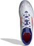 Adidas Perfor ce F50 Club Junior voetbalschoenen wit rood kobaltblauw Imitatieleer 36 2 3 - Thumbnail 4