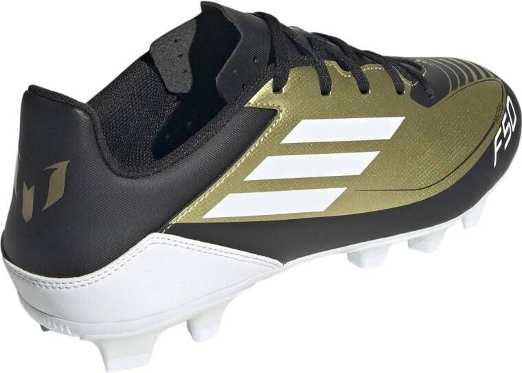 adidas Performance F50 Club Messi senior voetbalschoenen zwart antraciet goud metallic