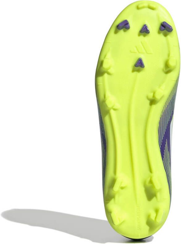 adidas Performance F50 League FG MG junior voetbalschoeeen paars wit geel