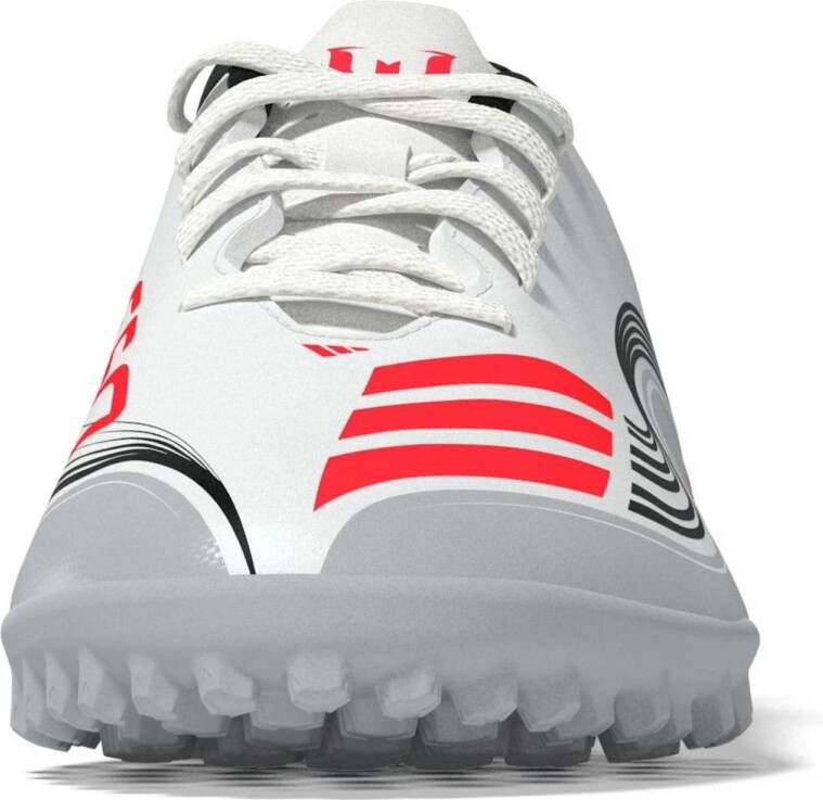 adidas Performance F50 Messi Club junior voetbalschoenen wit rood grijs