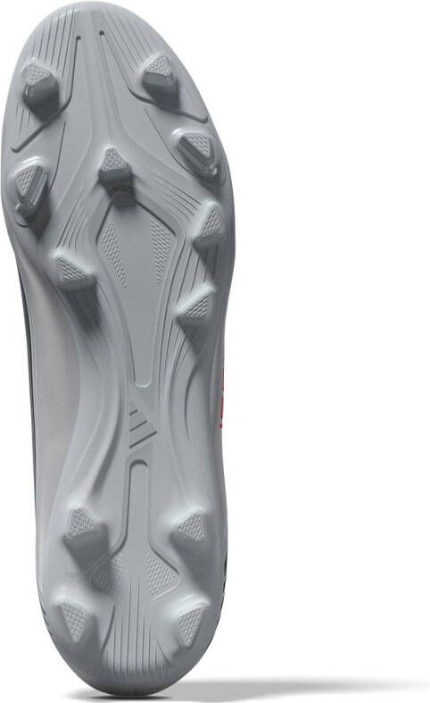 adidas Performance F50 Messi Club voetbalschoenen wit rood grijs