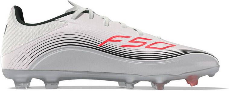 adidas Performance F50 Messi League senior voetbalschoenen wit rood grijs