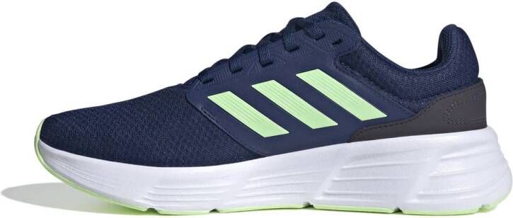 adidas Performance Galaxy 6 hardloopschoenen donkerblauw lichtgroen