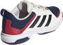 Adidas Perfor ce Ligra 7 zaalsportschoenen ecru donkerblauw rood - Thumbnail 5