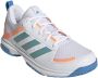 Adidas Performance Ligra 7 zaalsportschoenen wit oranje blauw groen - Thumbnail 4