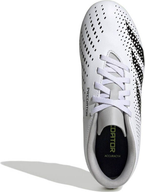 adidas Performance Predator Accuracy.4 FxG junior voetbalschoenen wit zwart geel