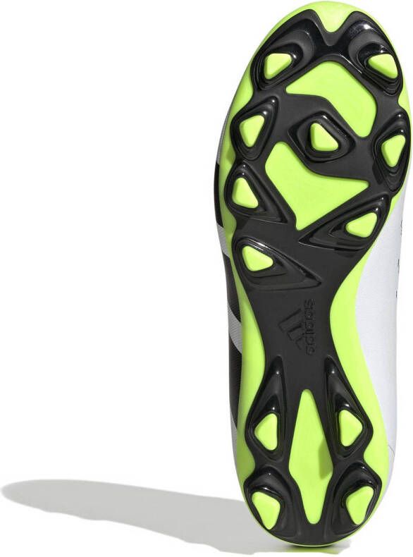 adidas Performance Predator Accuracy.4 FxG junior voetbalschoenen wit zwart geel