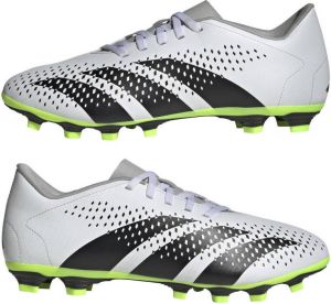 Adidas Performance Predator Accuracy.4 FxG Sr. voetbalschoenen wit zwart geel