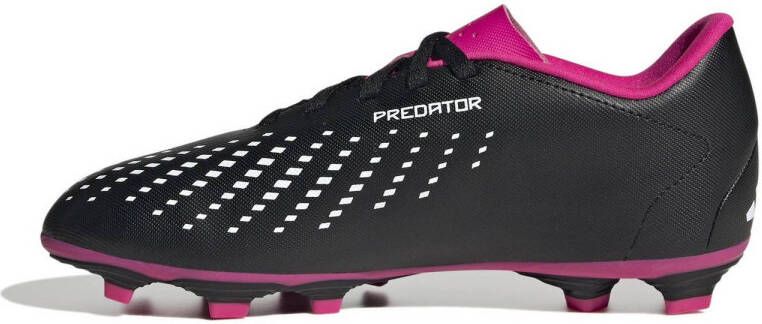 adidas Performance Predator Accuracy.4 FxG voetbalschoenen zwart wit fuchsia