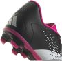 Adidas Predator Accuracy.4 Gras Kunstgras Voetbalschoenen (FxG) Kids Zwart Wit Roze - Thumbnail 4