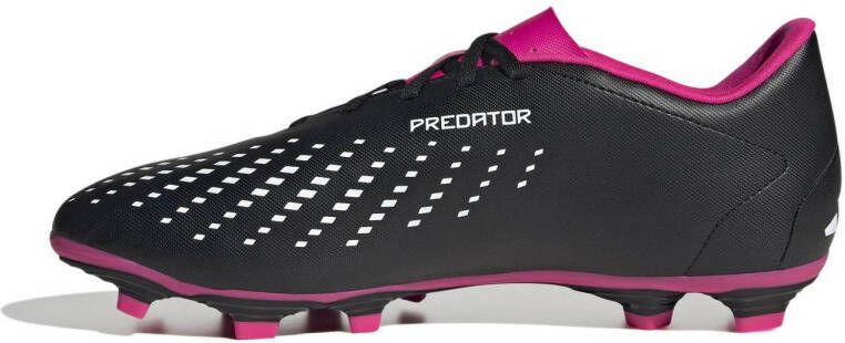 adidas Performance Predator Accuracy.4 FxG voetbalschoenen zwart wit fuchsia