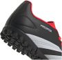 Adidas Performance Predator Club TF Junior voetbalschoenen zwart wit rood Jongens Meisjes Imitatieleer 38 2 3 - Thumbnail 2